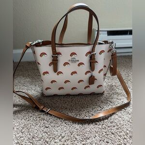 Coach Rainbow Mollie tote NWOT